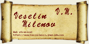 Veselin Milenov vizit kartica